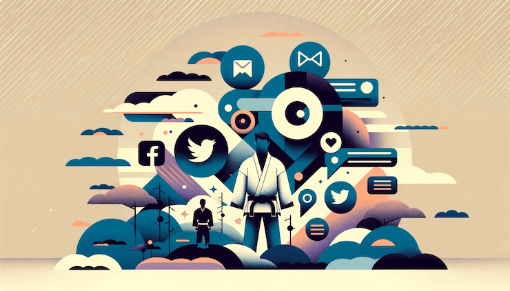 ChatGPT with martial arts social media