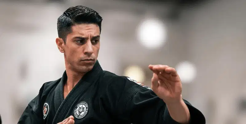 Kenpo Karate students practicing techniques