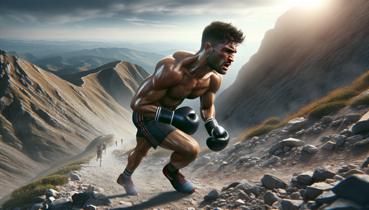 Is boxing martial arts - boxer and mountain