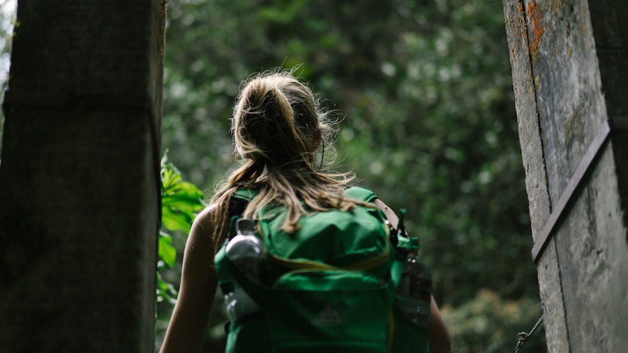 female solo travel in the jungle