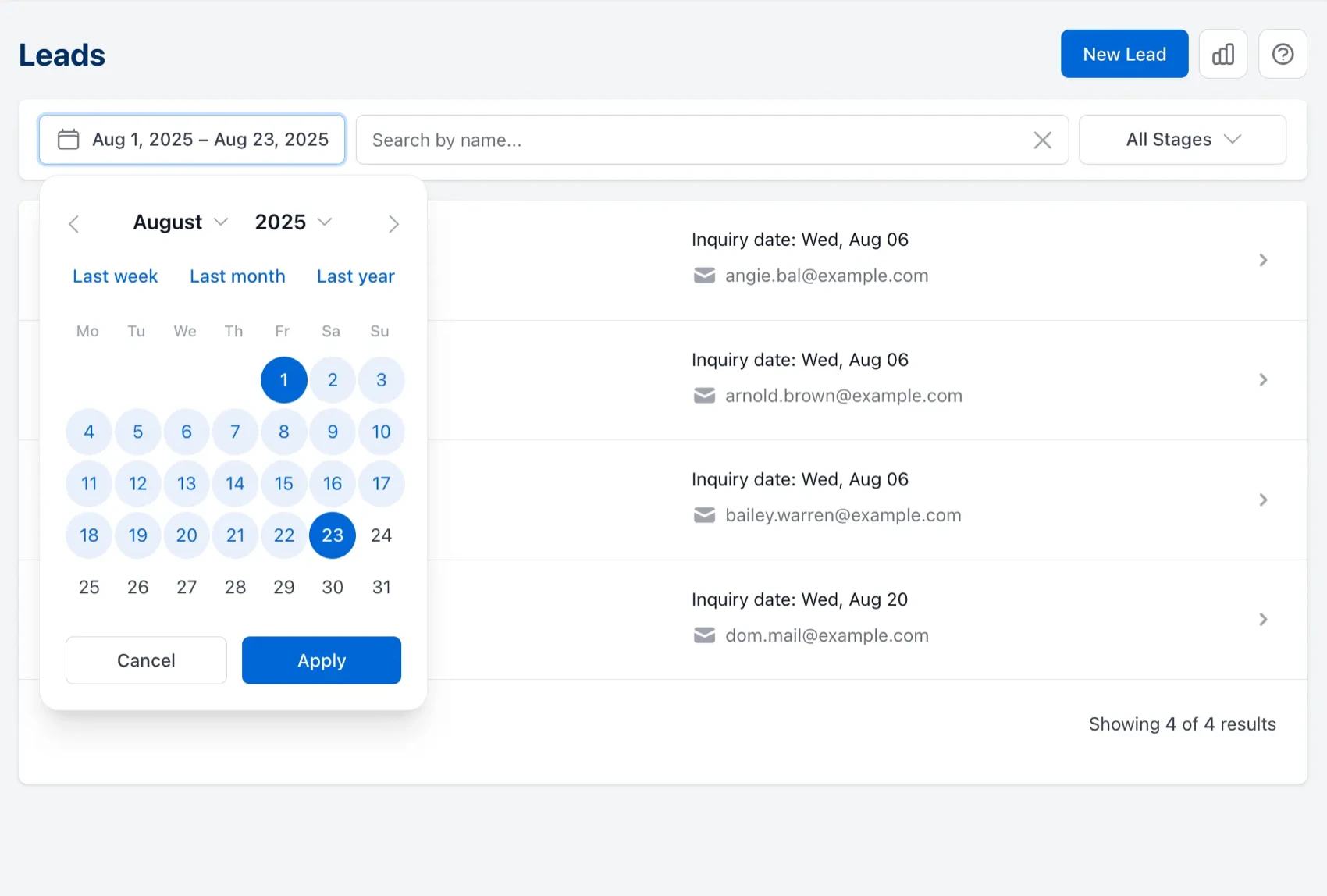 lead pipeline stages for follow-up tracking