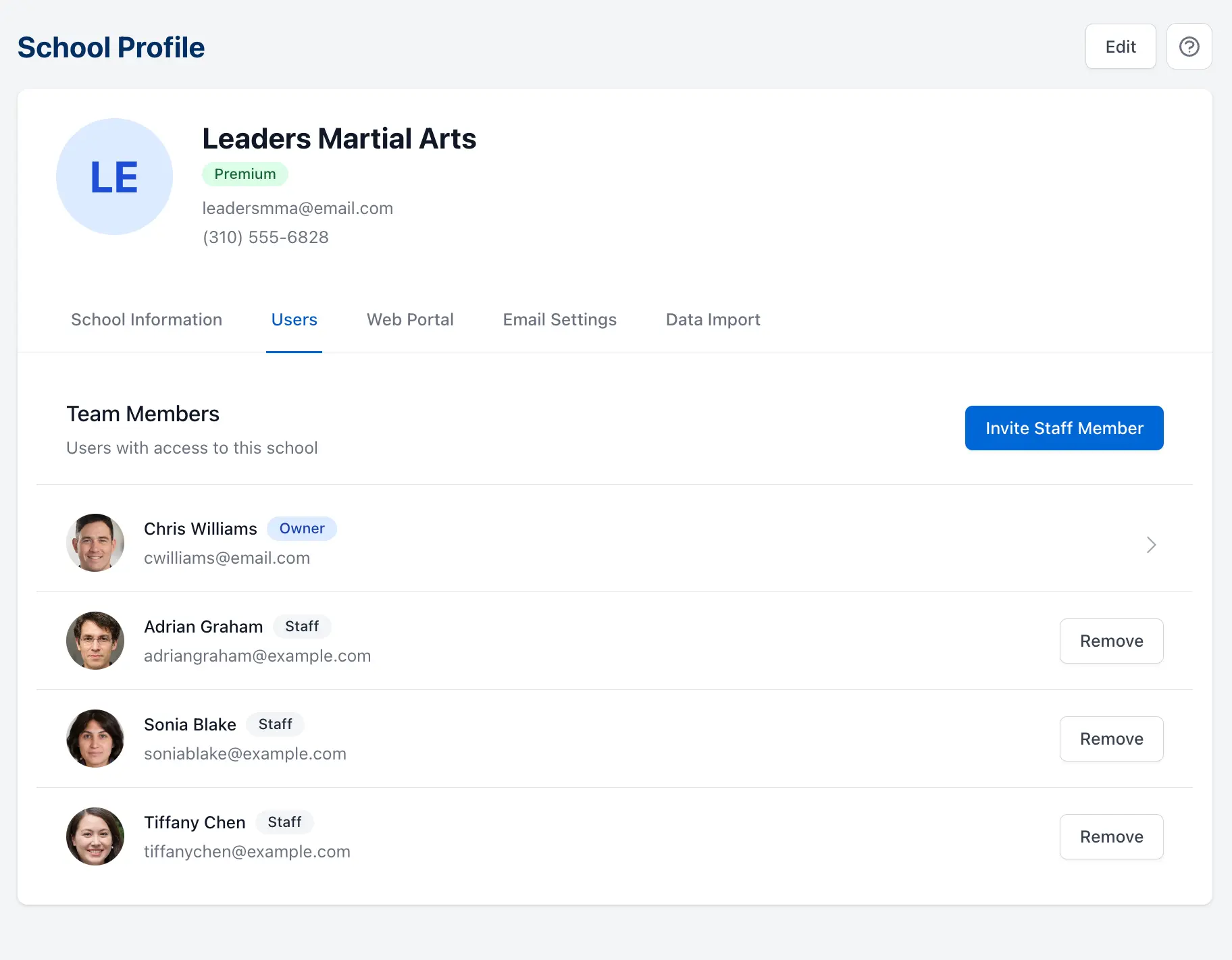 role-based access permissions
